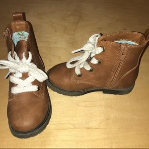 Cat & Jack Toddler Girl Brown Combat Boots